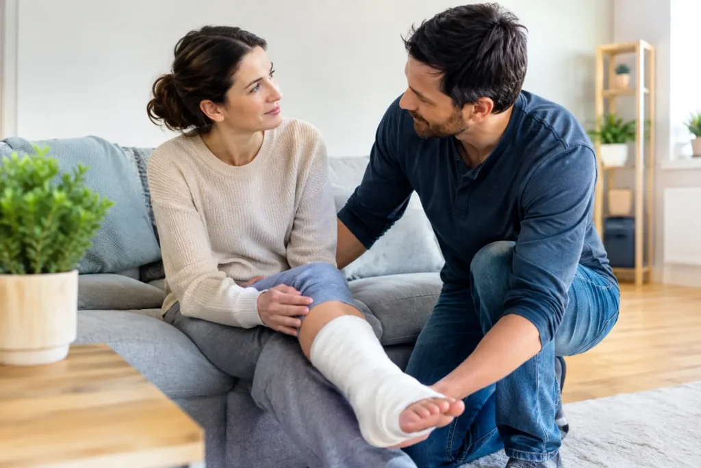 Welche Hilfe nach einem Unfall zuhause passt?